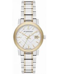 Burberry - Bu9115 Ladies Two Tone The City Watch - Lyst