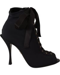 Dolce & Gabbana - Stretch Jersey Booties - Lyst
