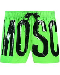 Moschino - Brand Print Logo Bright Short Swim Shorts - Lyst