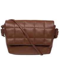 Pure Luxuries - 'Zoey' Dark Nappa Leather Cross Body Bag - Lyst