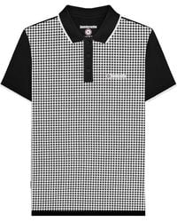 Lambretta - Gingham All-Over Print Big & Tall Polo Shirt Cotton - Lyst
