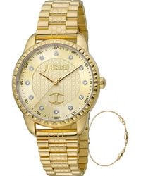 Just Cavalli - Jc1L176M0055 Ladies Watch And Bracelet Gift Set - Lyst