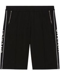 Givenchy - Classic Fit Branded Side Logo Shorts Cotton - Lyst