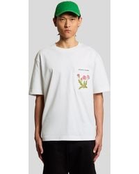 Lyle & Scott - Botanical Embroidered Pocket T-Shirt - Lyst