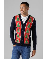 Tokyo Laundry - Dark Festive Jacquard V-Neck Cardigan - Lyst