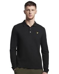 Lyle & Scott - Long Sleeve Collared Polo Shirt - Lyst