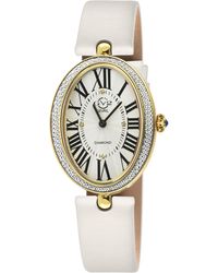 Gv2 - Piazza Navona Lt Case, Dial, Almond Handmade Italian Leather Silk Strap - Lyst