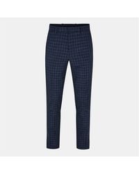 HUGO - Jeffery Plaid Patterned Slim Fit Chinos - Lyst
