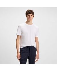 BOSS - Tiburt 240 T-shirt In Wit - Lyst