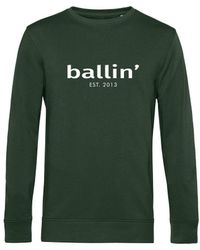 Ballin Amsterdam - Est. 2013 Sweaters Basic Sweater Groen - Lyst