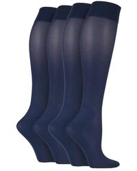 IOMI - 2 Pairs Ladies 40 Denier Compression Knee High Energising Socks - Lyst