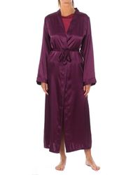 Kisses&Love - Cross 3/4 Sleeve Robe With Drawstring Closure 2116 - Lyst