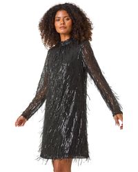 D.u.s.k - All Over Fringe Shift Dress - Lyst