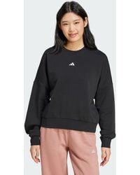 adidas - Essentials Small Logo Feelcozy Sweatshirt - Lyst