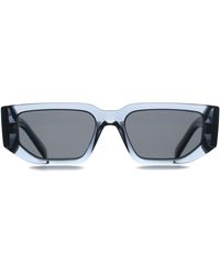 Prada - Rectangle Transparent Ocean Dark Pr09Zs - Lyst