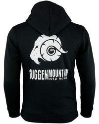 GUGGEN Mountain - Wandelhoodie H06 Met Rits En Logo Zwart - Lyst