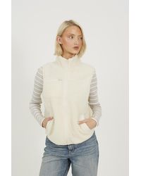 Brave Soul - Zip Through Fleece Gilet - Lyst