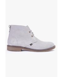 Farah - Off White 'Briggs' Suede Desert Boots Rubber - Lyst