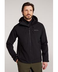 Mountain Warehouse - 'Radius' Softshell Jacket With Chin Guard Water Resistant Coat - Lyst