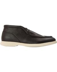 BOSS - Sienne Desb Leather Chukka Boots (Dark) - Lyst