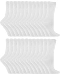 Sock Snob - 24 Pairs Ladies Plain Cotton Rich Dress Socks - Lyst