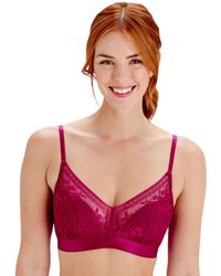 Pretty Polly - Lpawn6 Botanical Lace Non Wired Triangle Bra - Lyst