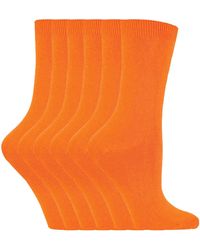 Sock Snob - 6 Pairs Ladies Plain Cotton Rich Dress Socks - Lyst