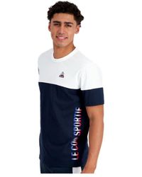 Le Coq Sportif - T Shirt Homme Tricolore - Lyst