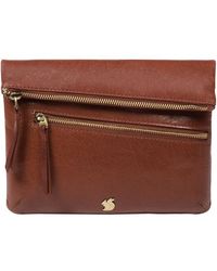 Conkca - 'Flare' Conker Leather Clutch Bag - Lyst