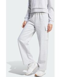 adidas - Essentials Linear Fleece Cargo Pants - Lyst