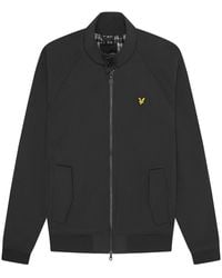 Lyle & Scott - Branded Emblem Gunmetal Soft Shell Jacket - Lyst