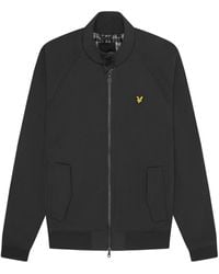 Lyle & Scott - Branded Emblem Gunmetal Soft Shell Jacket - Lyst