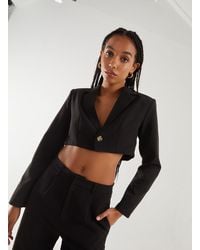 Pink Vanilla - Cropped Blazer - Lyst