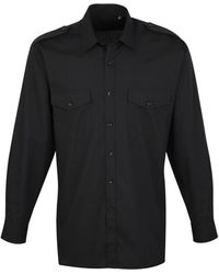 PREMIER - Long-Sleeved Pilot Shirt - Lyst
