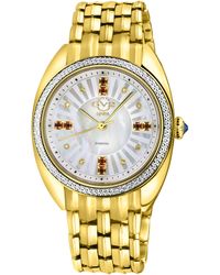 Gv2 - Palermo Diamond Swiss Quartz Mop Dial Watch Stainless Steel - Lyst