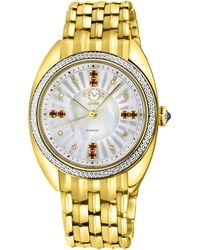 Gv2 - Palermo Diamond Swiss Quartz Mop Dial Watch Stainless Steel - Lyst