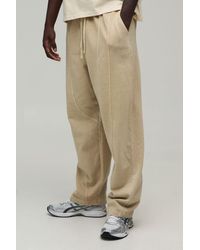 BoohooMAN - Balloon Fit Seam Detail Washed Jogger - Lyst