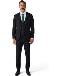 TruClothing - Formal 3 Piece Tailored Fit Plain Suit - Lyst