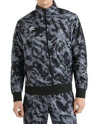 Umbro - Taped Track Jacket (Zwarte Camo) - Lyst