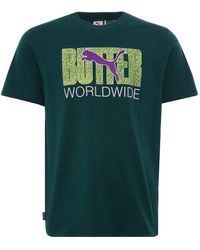 PUMA - X Butter Goods Short Sleeve Crew Neck T-Shirt 532442 40 Cotton - Lyst