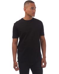 BOSS - H-thompson 59 T-shirt Voor In Zwart - Lyst