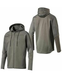 PUMA - Evo Net Long Sleeve Zip Up Hooded Track Jacket 575042 39 Cotton - Lyst