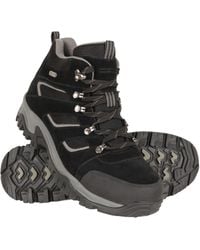Mountain Warehouse - 'Voyage' Mid Hiking Boots With High Traction Outsole Waterproof Trekking Shoes Leather - Lyst