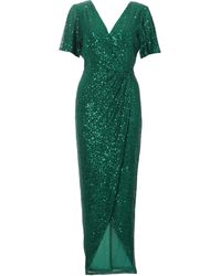 Quiz - Petite Bottle Sequin Wrap Maxi Dress - Lyst