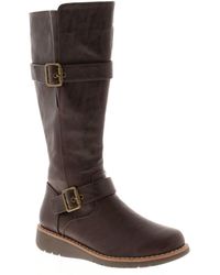 Platino - Long Boots Weft Zip - Lyst