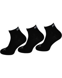 PUMA - 3-Pack Quarter Plain Socks Cotton - Lyst