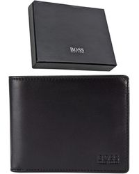 BOSS - Wallet Genuine Leather Asolo Bifold Credit Cardholder New Gift - Lyst