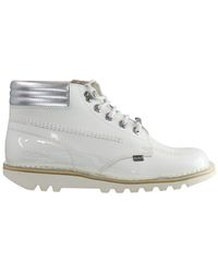 Kickers - Throwback Ankle Boots Leather - Lyst