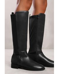 Where's That From - Wheres 'Vanda' Knee High Boots With Side Zip - Lyst