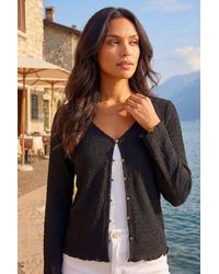 Roman - Textured V-Neck Blouse - Lyst
